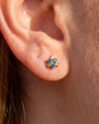 Blueberry Kiss Flatback Stud - Gold - ear styling