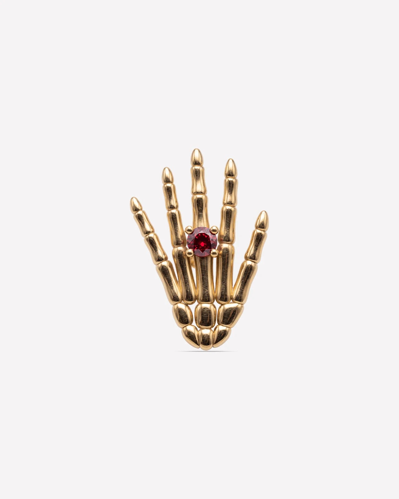 Phantom Touch Flatback Stud - Gold Garnet Red - CS-KSD-0342-PIN-TI-J-SH - 01