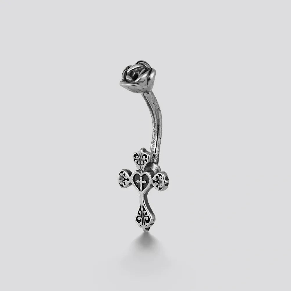 ETERNAL ROSE FAITH BELLY BUTTON RING