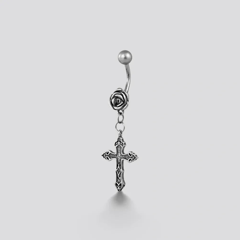 DIVINE ROSE BELLY BUTTON RING