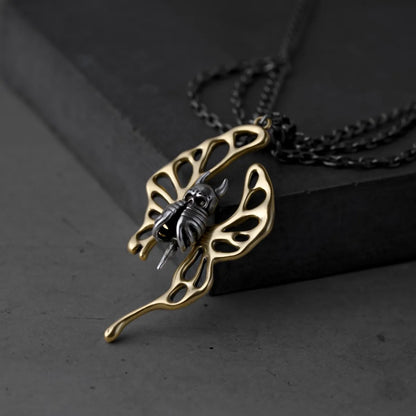 ETHEREAL MOTH SKULL NECKLACES