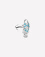 Silver Coral Clownfish Flatback Stud detail