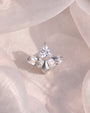 Apex Prism Flatback Stud Silver Crystal Clear - Image 2