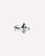 Apex Prism Flatback Stud Silver Onyx Black - Image 8