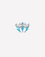 Crowned Constellation Flatback Stud Silver Ocean Mist - Image 1