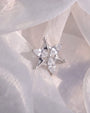 Marquise Star Bloom Flatback Stud Silver Crystal Clear - Image 2