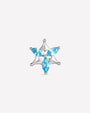 Marquise Star Bloom Flatback Stud Silver Ocean Mist - Image 1