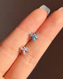 Marquise Star Bloom Flatback Stud Silver Ocean Mist - Image 6