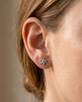 Marquise Star Bloom Flatback Stud Silver Ocean Mist - Image 16