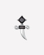 Regal Dagger Flatback Stud - Silver Onyx Black - Image 1