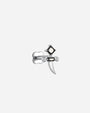 Regal Dagger Flatback Stud - Silver Onyx Black - Image 4