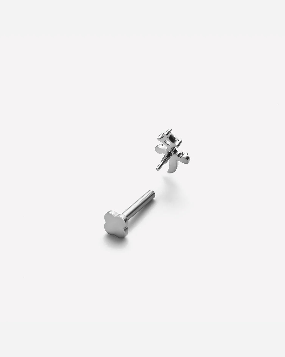 Regal Dagger Flatback Stud - Silver Onyx Black - Image 5