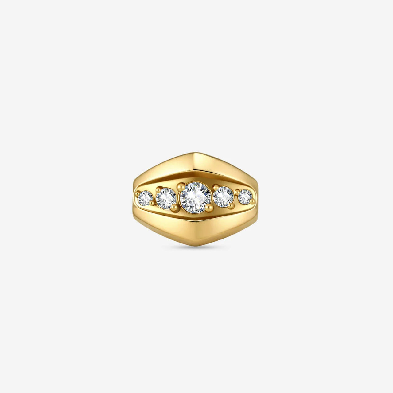 Luminous Gaze Flatback Stud Gold - Image 1
