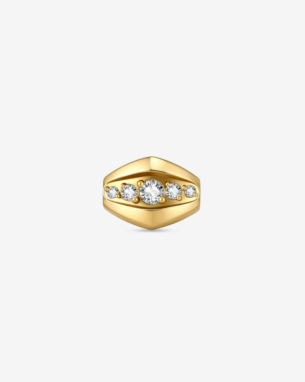 Luminous Gaze Flatback Stud Gold - Image 1