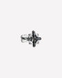 Crossburst Halo Flatback Stud Silver Onyx Black - Image 5