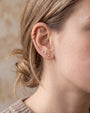 Tidal Spiral Shell Flatback Stud Gold Crystal Clear - Image 19