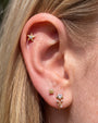 Moonlit Sea Star Flatback Stud - Gold Crystal Clear - image 5