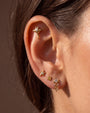 Moonlit Sea Star Flatback Stud - Gold Crystal Clear - image 8