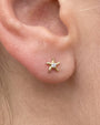 Moonlit Sea Star Flatback Stud - Gold Crystal Clear - image 11