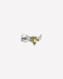 Ribbonwing Butterfly Flatback Stud - Silver Olive Green - image 5