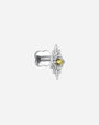 Petite Blossom Flatback Stud - Silver Champagne Glow - image 7