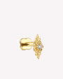 Petite Blossom Flatback Stud - Gold Crystal Clear - image 11