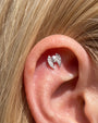 Vesperwing Skull Flatback Stud - Silver - image 4