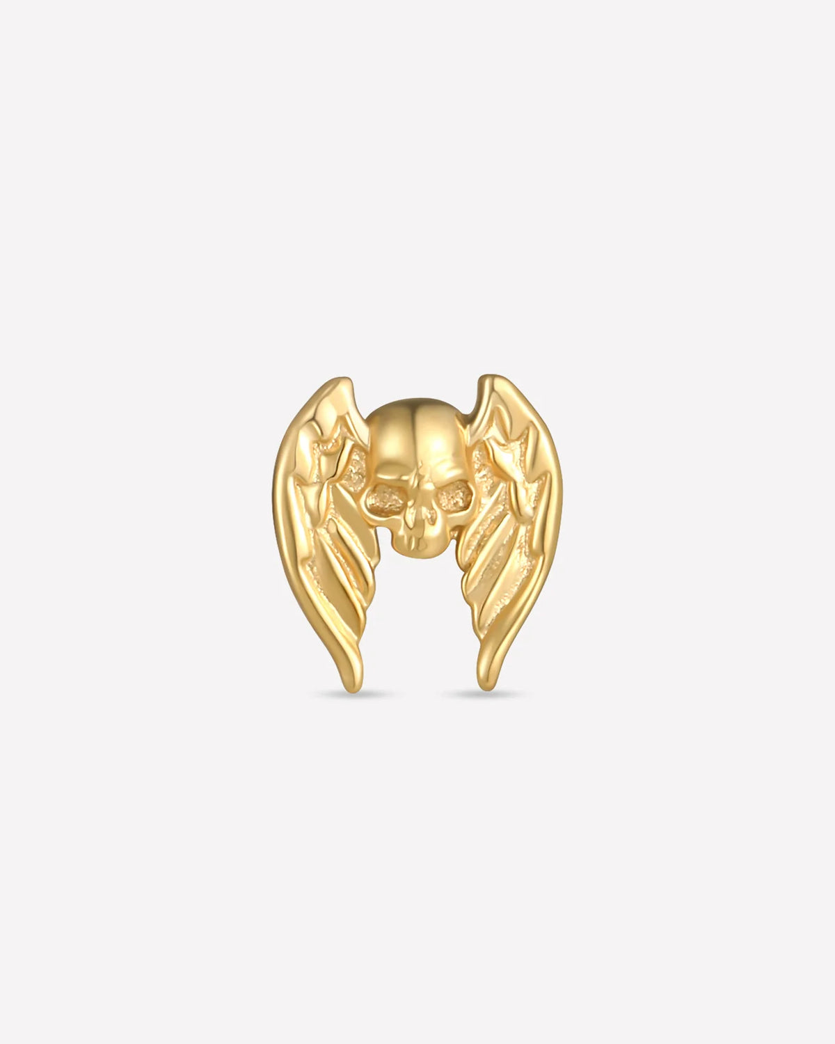 Vesperwing Skull Flatback Stud - Gold - image 1