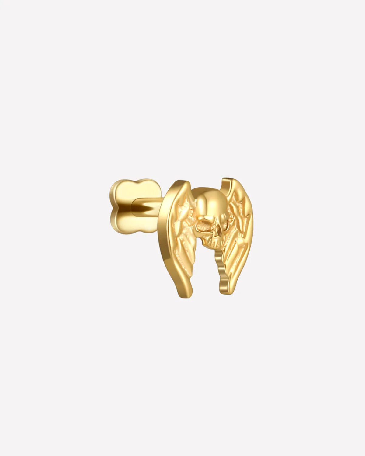 Vesperwing Skull Flatback Stud - Gold - image 5