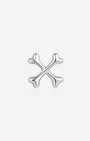 Crossbones Flatback Stud - Silver - image 1