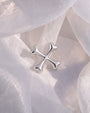 Crossbones Flatback Stud - Silver - image 2