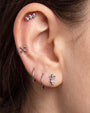 Crossbones Flatback Stud - Silver - image 12