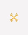 Crossbones Flatback Stud - Gold - image 1
