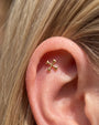 Crossbones Flatback Stud - Gold - image 4