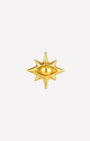 Solar Gaze Starburst Flatback Stud - Gold - image 1