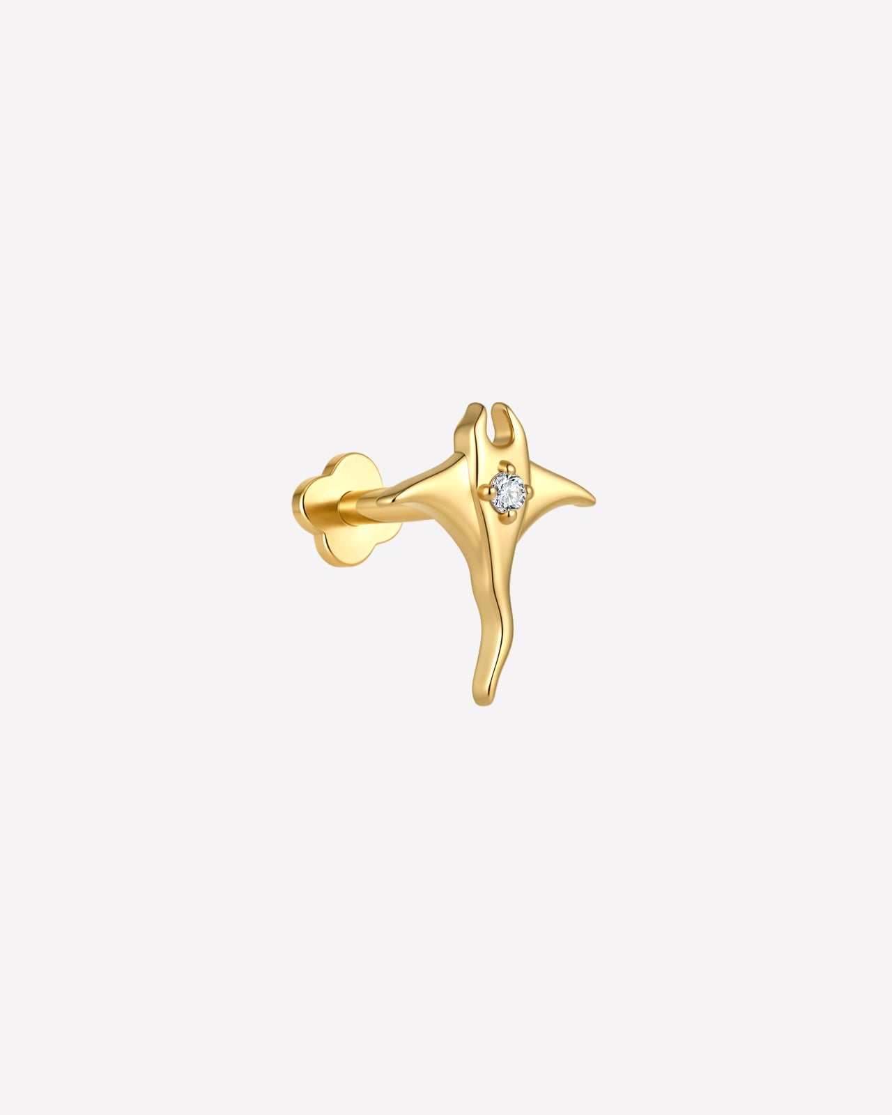 Gold Crystal Clear manta ray alternate product view