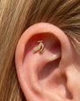 Banana Pop Flatback Stud - Gold Threadless - Image 3