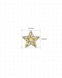 Starfruit Glow Flatback Stud - Silver Threadless - Image 7