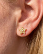 Starfruit Glow Flatback Stud - Gold Threadless - Image 2