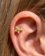 Starfruit Glow Flatback Stud - Gold Threadless - Image 3