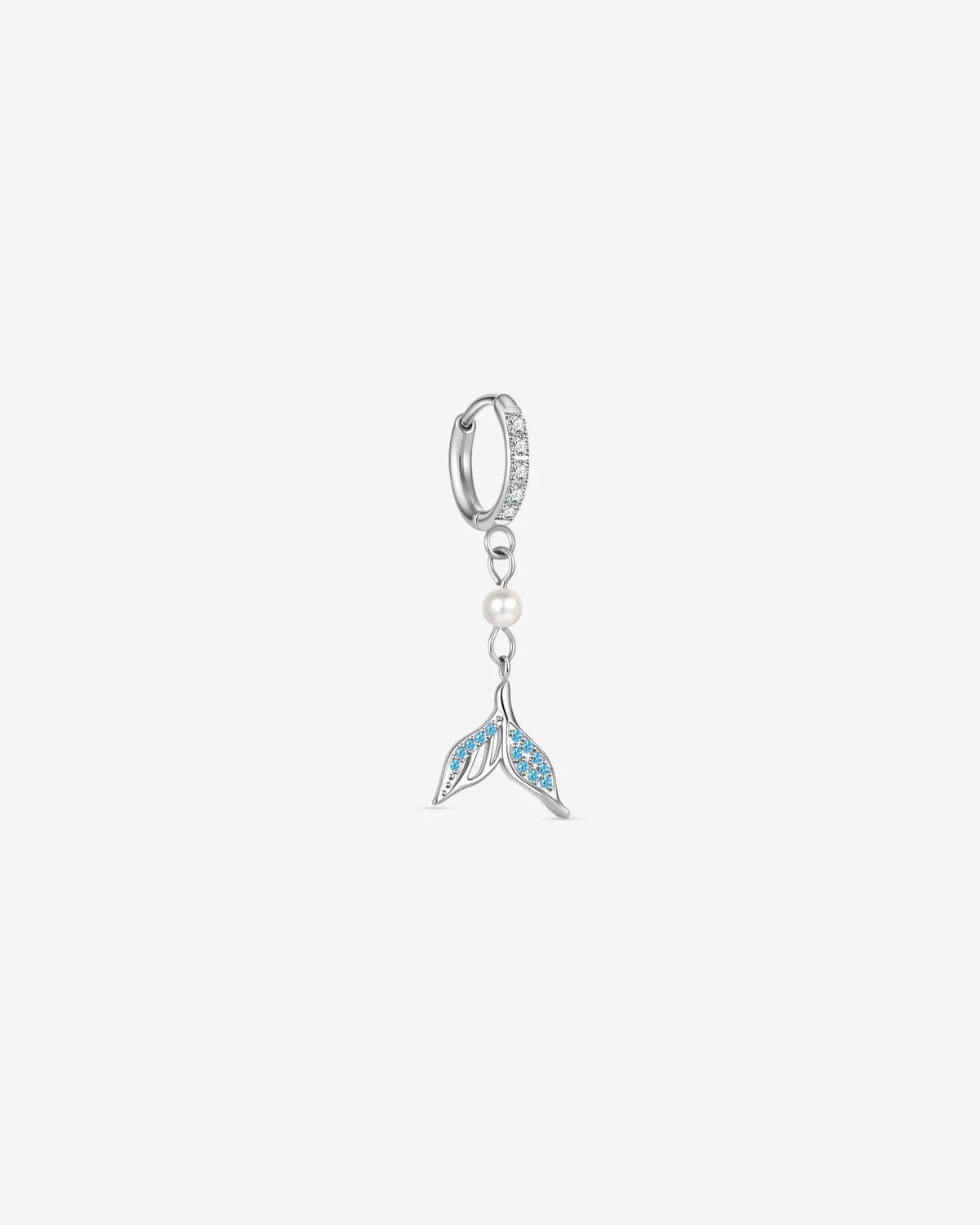 Mermaid Glow Drop Earrings Silver Ocean Mist product detail