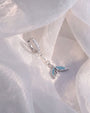 Mermaid Glow Drop Earrings Silver Ocean Mist styled scene