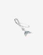 Mermaid Glow Drop Earrings Silver Ocean Mist side view