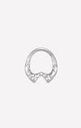 Molten Tide Clicker Ring Silver front view