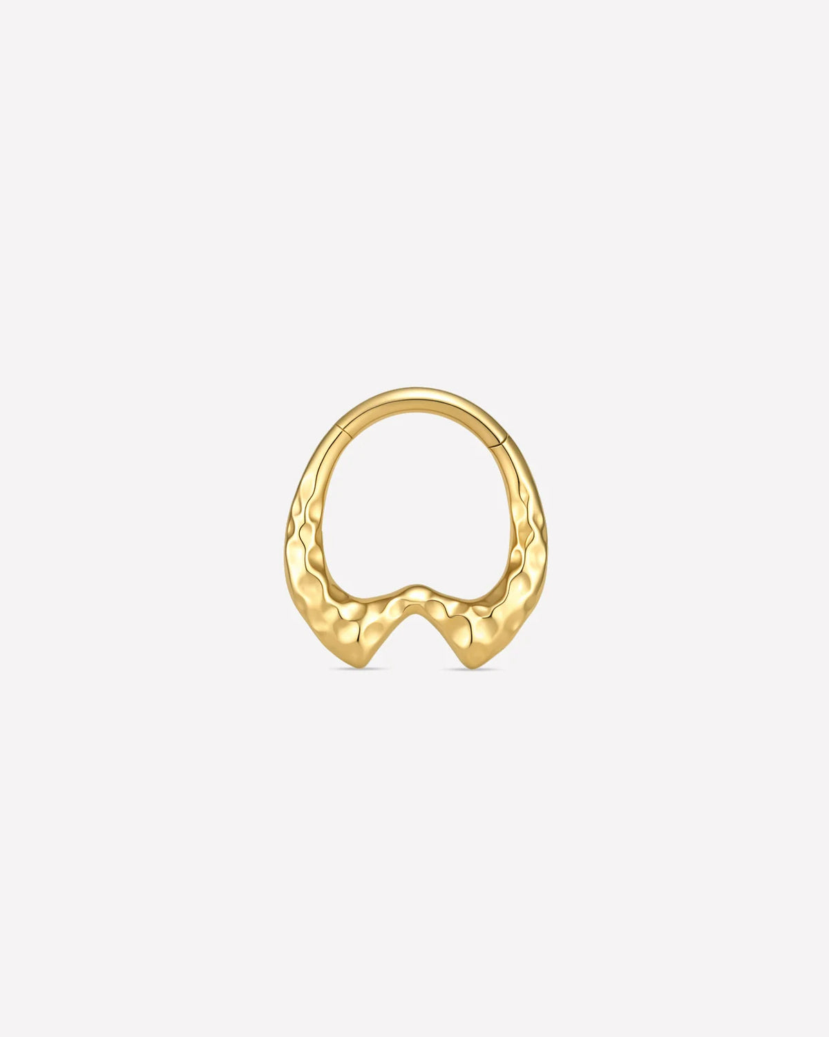 Molten Tide Clicker Ring Gold front view