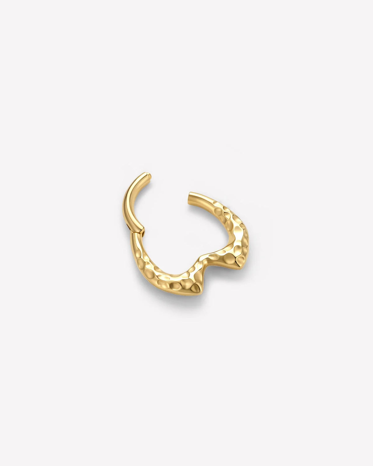 Molten Tide Clicker Ring Gold side view