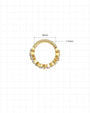 Gold Lucky Bloom Huggie Clicker dimensions