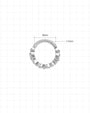 Silver Lucky Bloom Huggie Clicker dimensions