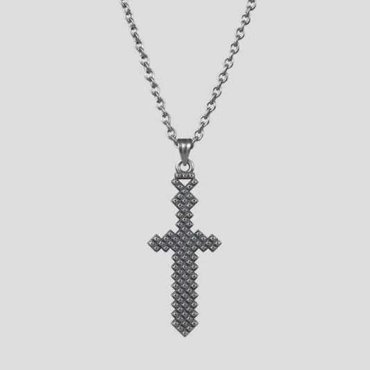 PIXELATED FAITH CROSS NECKLACES