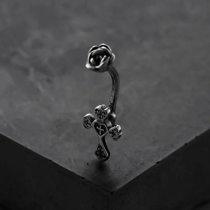 ETERNAL ELEGANCE CROSS BELLY BUTTON RING